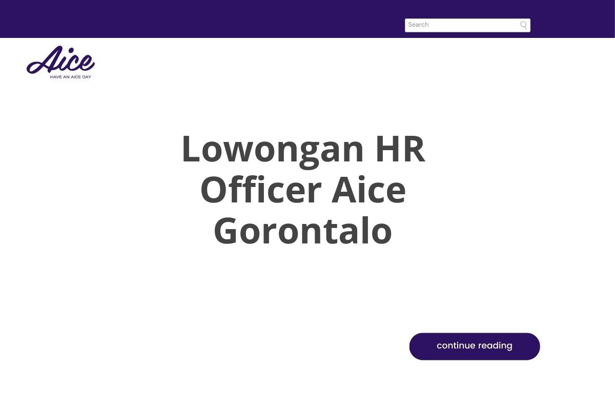 Lowongan HR Officer Aice Gorontalo