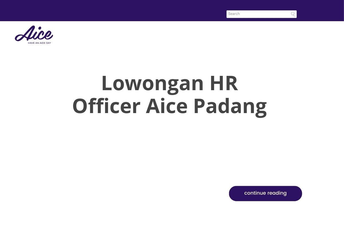 Lowongan HR Officer Aice Padang