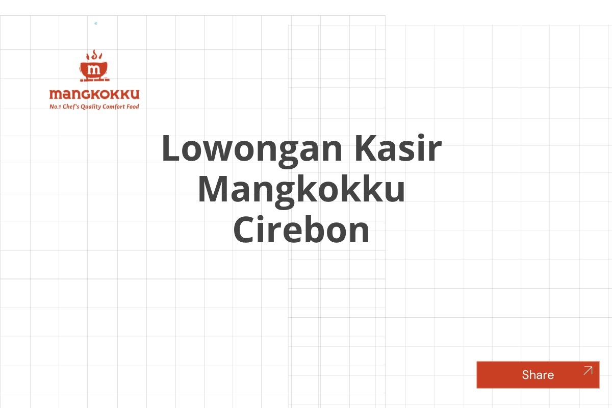 Lowongan Kasir Mangkokku Cirebon