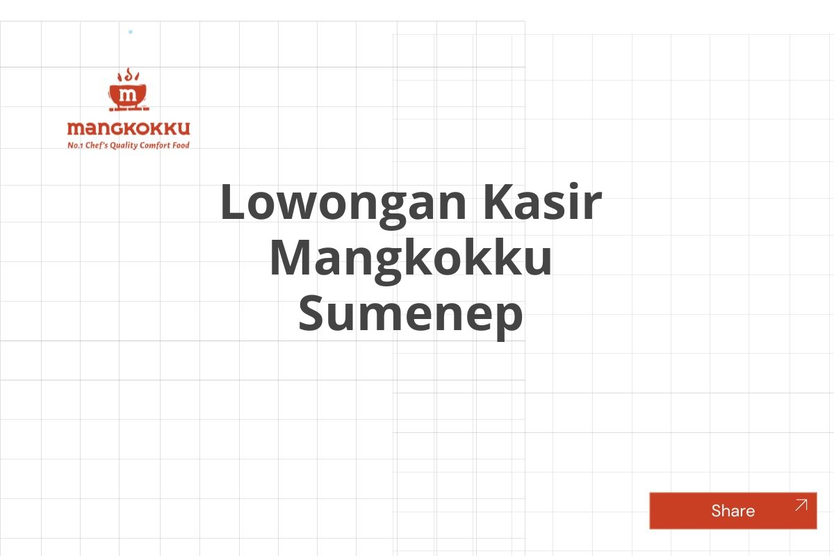 Lowongan Kasir Mangkokku Sumenep