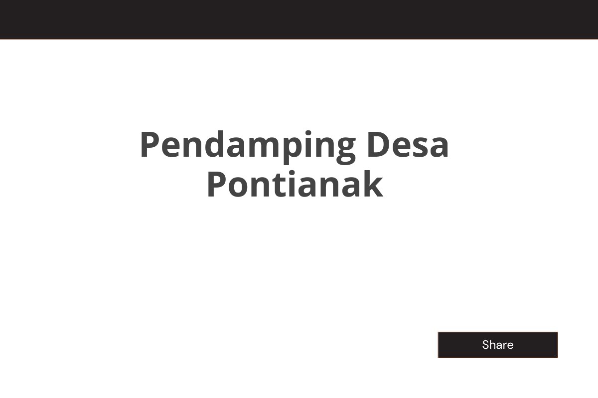 Pendamping Desa Pontianak