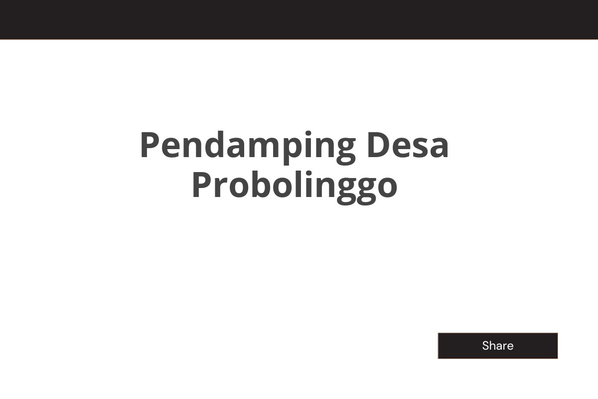 Pendamping Desa Probolinggo