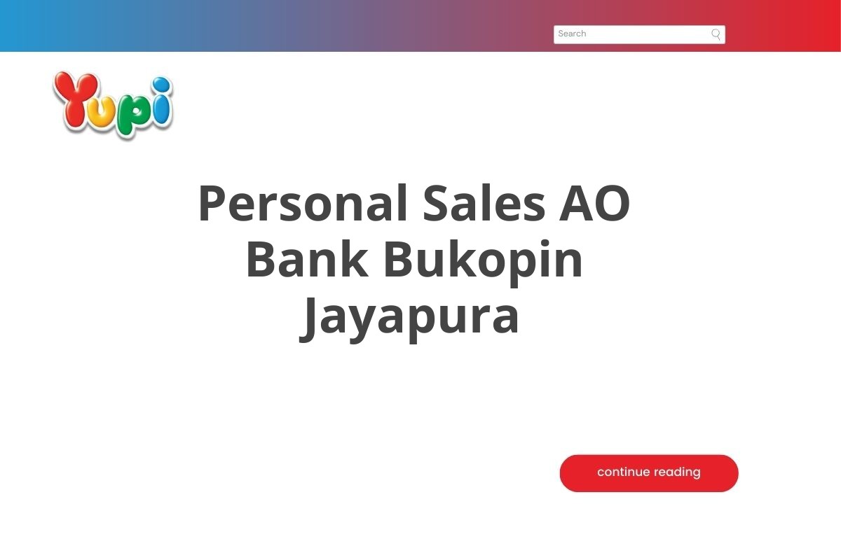 Personal Sales AO Bank Bukopin Jayapura